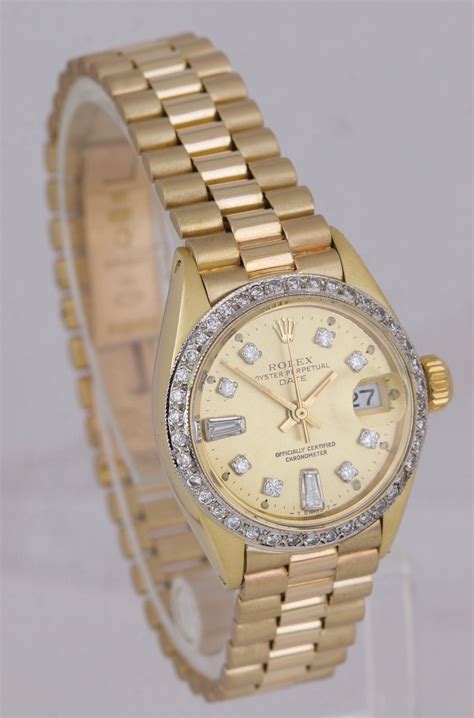 rolex presidential gold with corona diamond bezel new|Rolex President Yellow Gold 69178 .